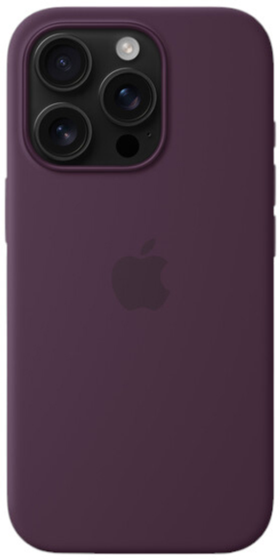 Чохол Apple iPhone 16 Pro Max Silicone Case MagSafe Plum (MYYW3) - зображення 4
