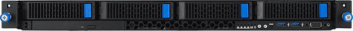 RACK Сервер ASUS RS300-E12-RS4 Intel C262 LGA 1700 (1U) Black (90SF03A1-M00070) - зображення 4