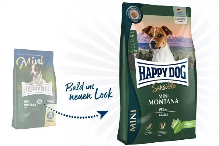 Сухой корм для собак мелких пород с кониной Happy Dog Sensible Mini Montana 4 кг - изображение 2