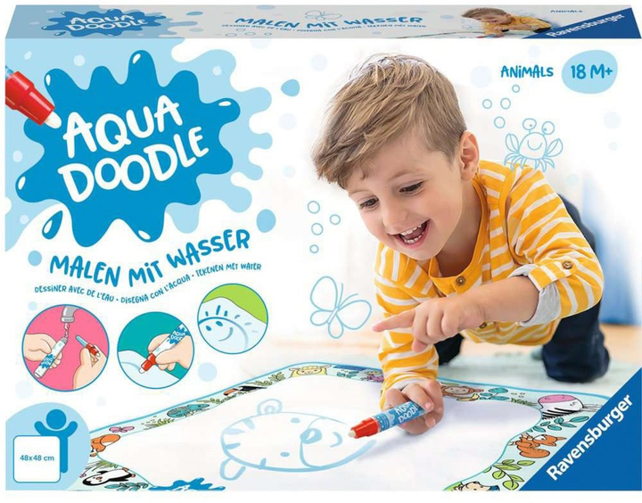 Mata do rysowania Ravensburger Ministeps: Aqua Doodle Animals (4005556045655) - obraz 1