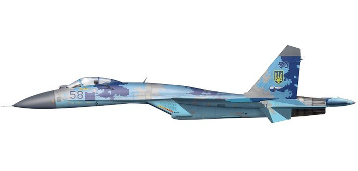 Model do sklejania IBG Models Samolot Su-27P in Ukrainian Air Force 1:72 (5907747902695) - obraz 2