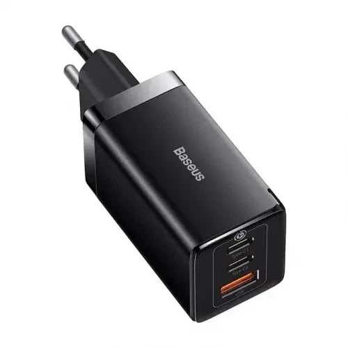 Зарядний пристрій Baseus GaN5 Pro 2xUSB-C + USB 65 W Black (CCGAN65E5) - Фото 2 Зарядний пристрій Baseus GaN5 Pro 2xUSB-C + USB 65 W Black (CCGAN65E5) - зображення 2