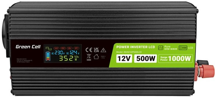 Інвертор Green Cell INVGC12P500LCD 500 Вт - зображення 2