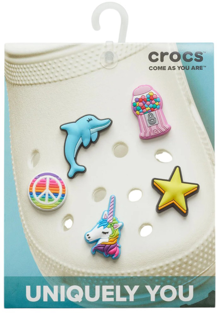 Przypinki do butów Crocs Jibbitz Girls Rule 10008410 5 szt Wielokolorowe (0191448712317) - obraz 3