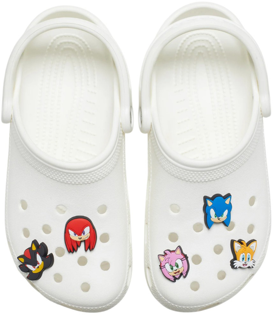 Джибітси Crocs Sonic The Hedge Hog 10011472 5 шт Різнокольорові (0196265356812) - зображення 2