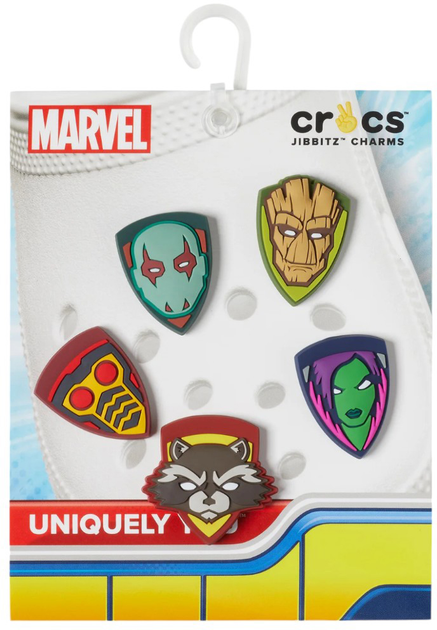 Przypinki do butów Crocs Jibbitz Guardians Of The Galaxy 10011468 5 szt Wielokolorowe (0196265356775) - obraz 3