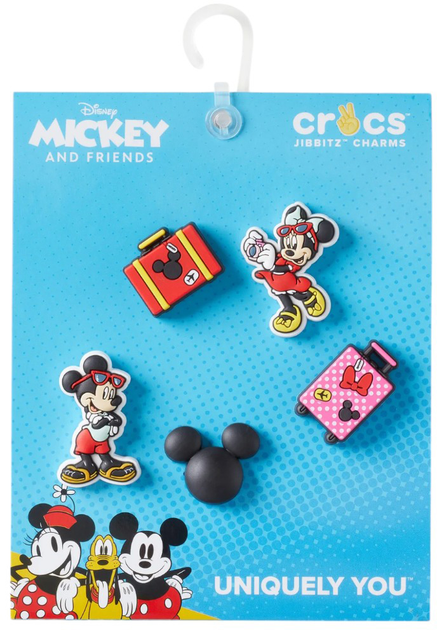 Джибітси Crocs Mickey Vacation 10013564 5 шт Різнокольорові (0196265645473) - зображення 3