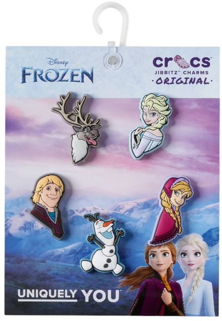 Przypinki do butów Crocs Jibbitz Frozen Caracter 10013626 5 szt Wielokolorowe (0196265717590) - obraz 3
