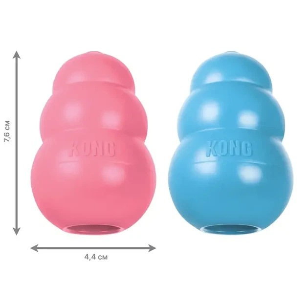 Резиновые игрушки для щенков мелких пород груша-кормушка Kong Puppy 7,6 см S - изображение 2