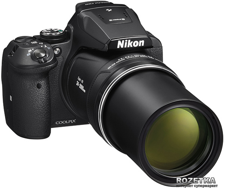 美品 Nikon coolpix p900 Фотоаппарат Nikon Coolpix P900 Black (VNA750E1) купить на