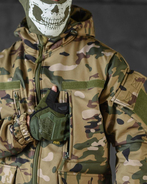 Тактический демисезонный костюм SoftShell 4XL мультикам (52035) - изображение 7