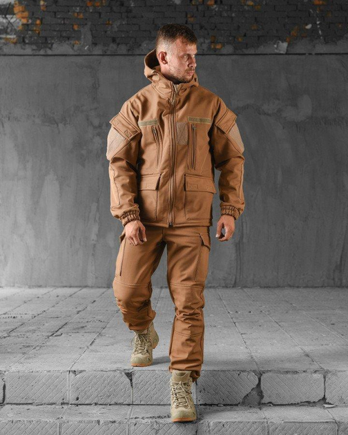 Тактичний демісезонний костюм SoftShell 3XL койот (51853) - зображення 2