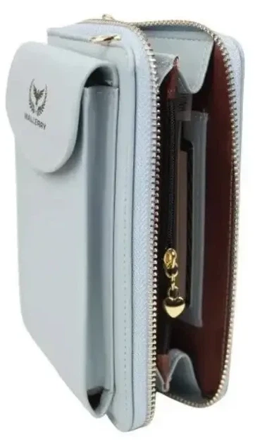 Кошелек ZL8591 ГОЛУБОЙ Wallerry | Женский клатч из экокожи - изображение 3