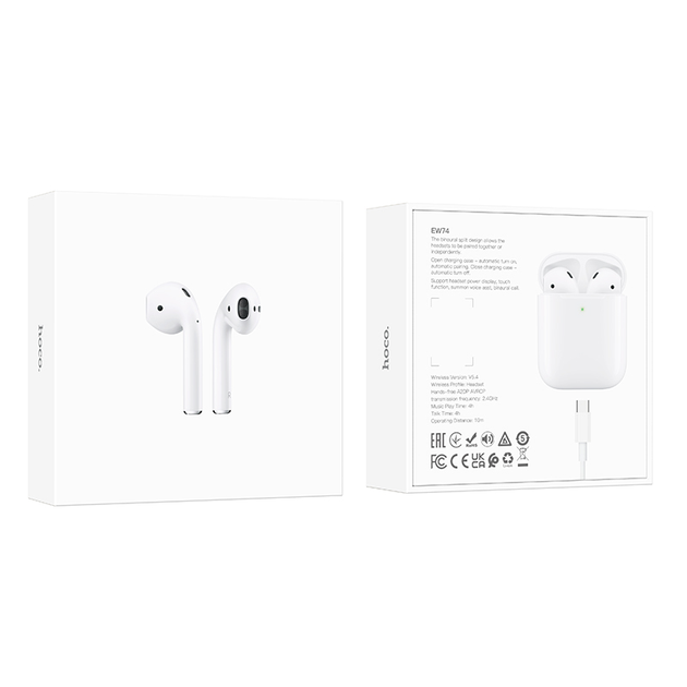 Навушники HOCO EW74 True wireless stereo headset White (6942007631761) - изображение 12
