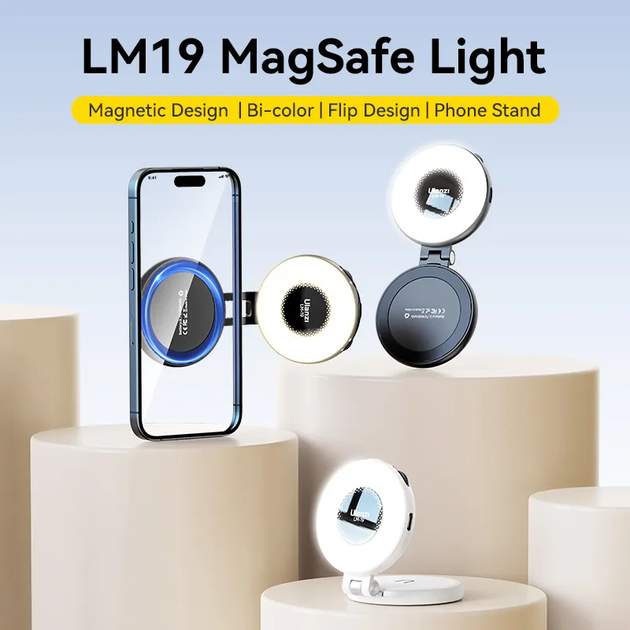 Світло для айфона магнітне Ulanzi LM19 Magsafe Fill Light Black (L049GBB1 LM19) (L049GBB1) - зображення 3