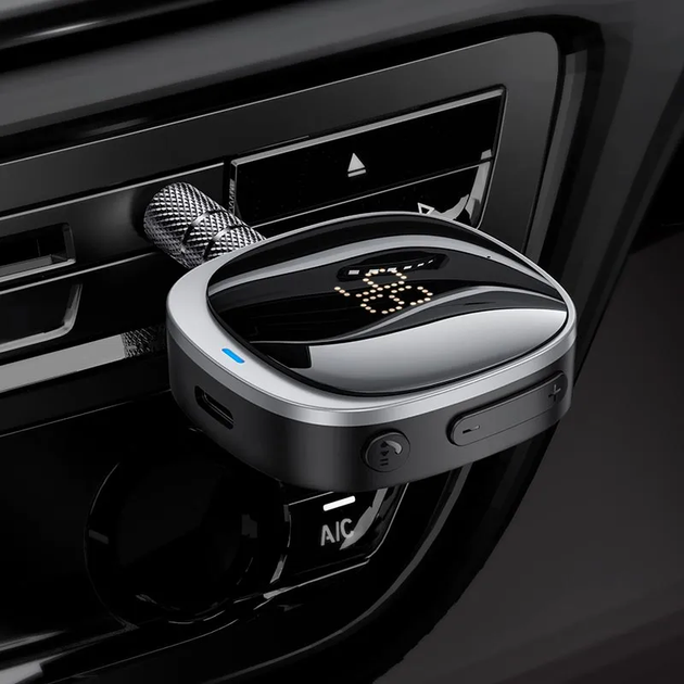 Bluetooth-ресивер HOCO E80 Travel car AUX BT receiver Black (6942007618908) - изображение 7