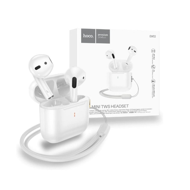 Наушники TWS Hoco EW53 Lucky true wireless BT headset White - изображение 2