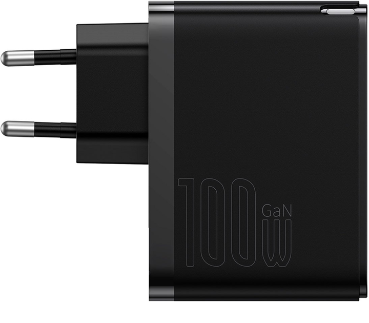 Зарядний пристрій Baseus GaN5 Pro C+U 100W + Type-C Cable Black - Фото 2 Зарядний пристрій Baseus GaN5 Pro C+U 100W + Type-C Cable Black - зображення 2