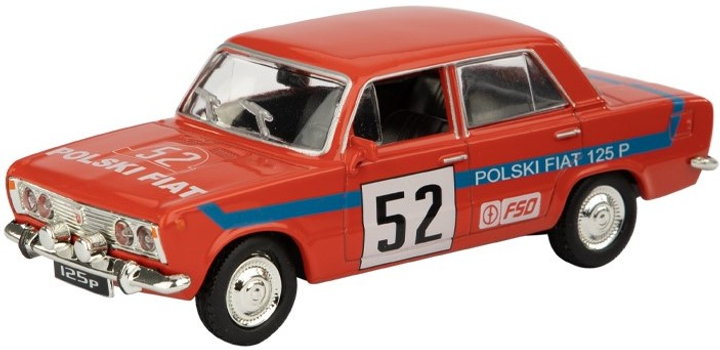 Металева модель Daffi PRL Fiat 125p Rally Red (5905422115781) - зображення 2