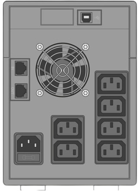 UPS Socomec NeTYS PE 1500VA (900W) Grey (NPE-1500-LCD) - obraz 4