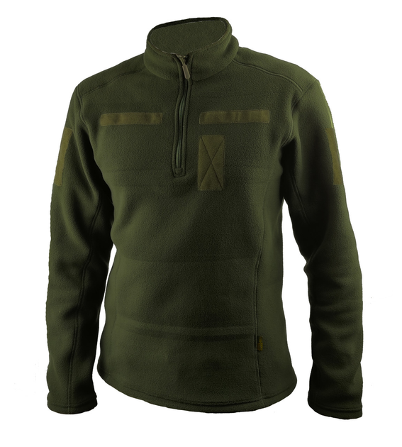 Флісова кофта WinTac Winter polar dark olive 4XL 260 гр/м олива - зображення 1