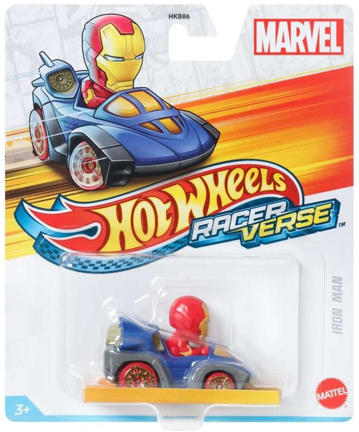 Модель Hot Wheels Premium RacerVerse Iron Man 1:64 (194735099900) - зображення 1