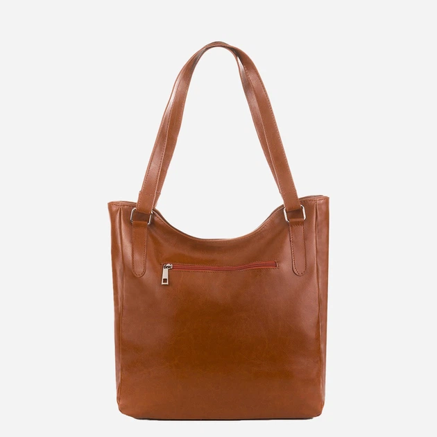 Torebka shopper damska ze skóry naturalnej Paolo Peruzzi Z-09-CG Jasnobrązowa (5903754432033) - obraz 4