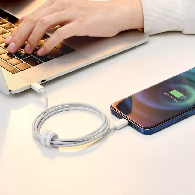 Кабель Baseus Superior Series Fast Charging Lightning 2.4A (1m) White - изображение 6