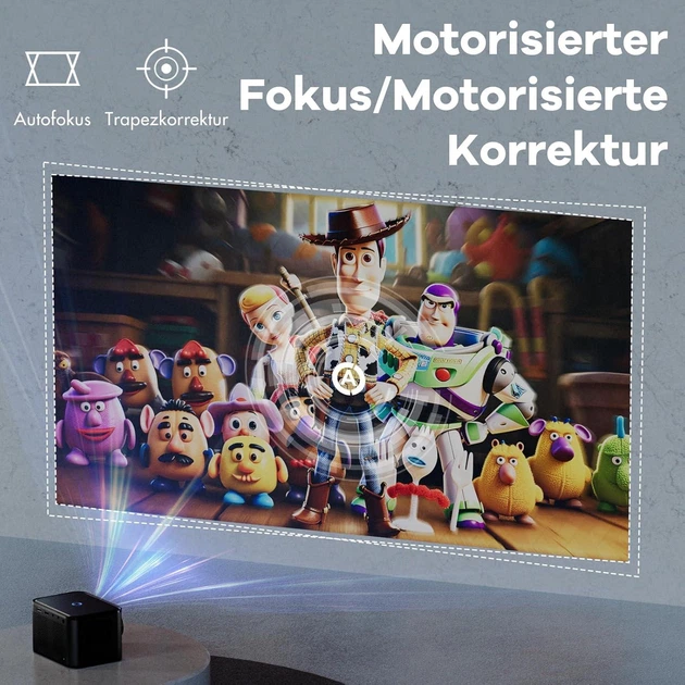 Портативный мини-проектор для дома TransJee A40-C 4K FullHD - Фото 10 Портативный мини-проектор для дома TransJee A40-C 4K FullHD - изображение 10