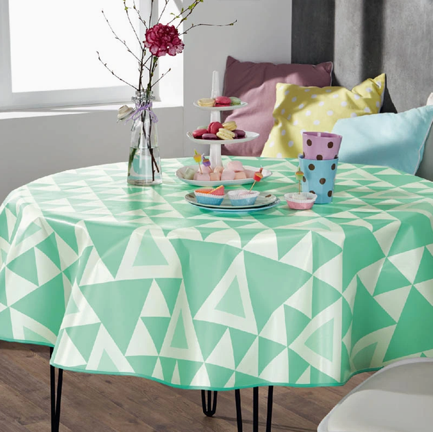 Скатертина Fresh Geometry 160 см – Сучасний стиль для вашого столу Meradiso - Фото 1 Скатертина Fresh Geometry 160 см – Сучасний стиль для вашого столу Meradiso - зображення 1