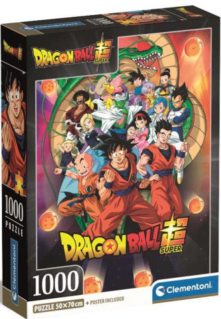 Puzzle Clementoni Compact Anime Dragon Ball 1000 elementów (8005125399192) - obraz 1