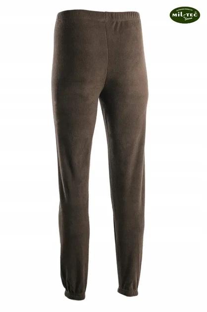Термобілизна тактична на флісі Mil-Tec od Thermoflece undermoflece with zipper Олива 11220001 - L - зображення 2