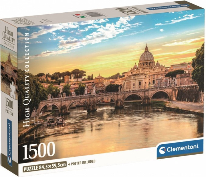 Puzzle Clementoni Compact Rome 1500 elementów (8005125317172) - obraz 1