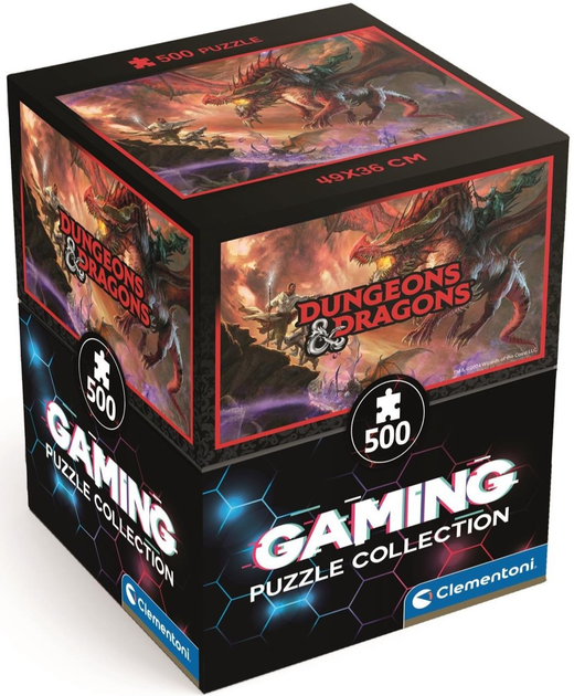 Puzzle Clementoni Cubes Dungeons and Dragons 500 elementów (8005125355617) - obraz 1