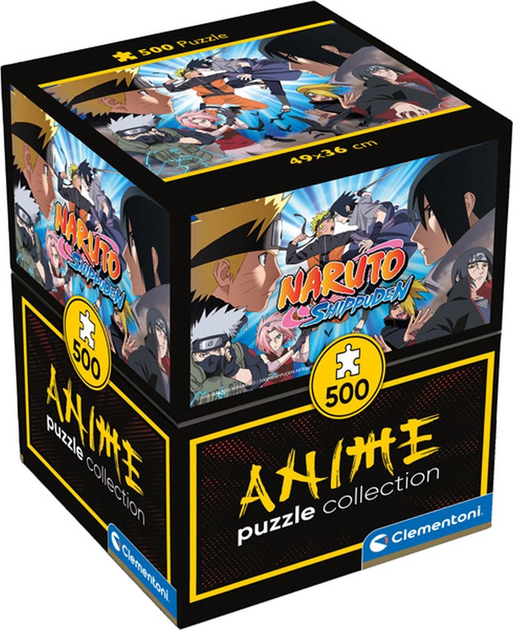 Puzzle Clementoni Cubes Anime Naruto Shippuden 500 elementów (8005125355174) - obraz 1