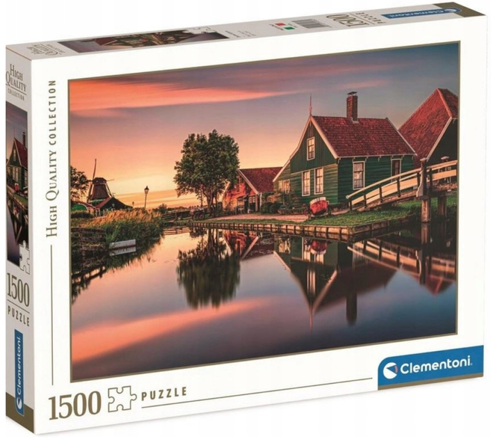 Puzzle Clementoni Hq Zaanse Schans 1500 elementów (8005125316960) - obraz 1