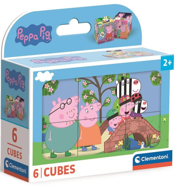 Klocki Clementoni Peppa Pig 6 elementów (8005125406593) - obraz 1