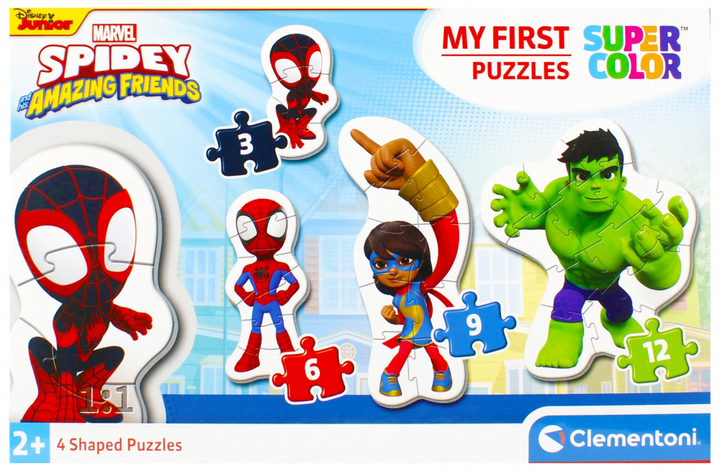 Puzzle Clementoni Moje pierwsze puzzle Spidey and his amazing friends (8005125208364) - obraz 1