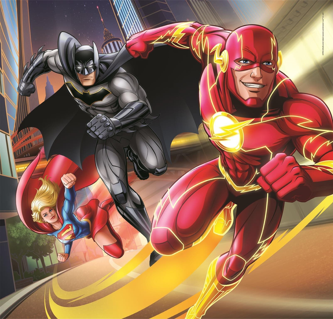 Пазли Clementoni Super Kolor Dc Comics Ліга Справедливості 3 х 48 елементів (8005125252961) - зображення 4