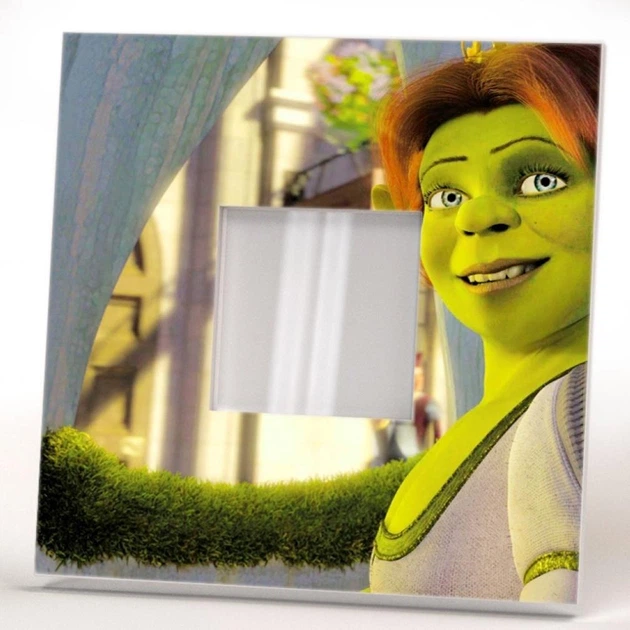 Декоративное зеркало "Шрек. Фиона. Shrek" герои мультфильма, украшение для детской комнаты, спальни - Фото 2 Декоративное зеркало "Шрек. Фиона. Shrek" герои мультфильма, украшение для детской комнаты, спальни - изображение 2