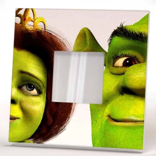 Декоративное зеркало "Шрек. Shrek" герои любимого мультфильма, украшение для детской комнаты, спальни - изображение 2