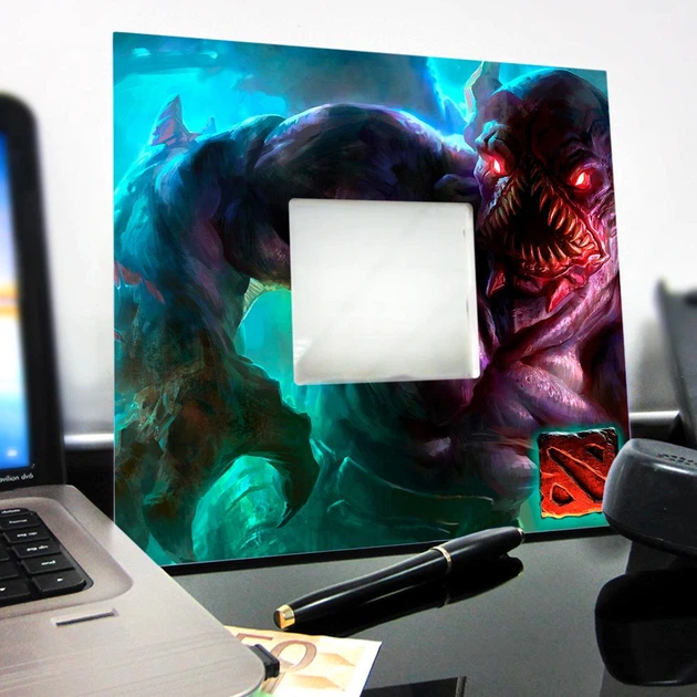 Зеркало "Dota 2. Warcraft" подарок фанату компьютерных игр, украшение детской комнаты, спальни - изображение 3
