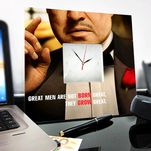Часы "Герои фильма Крёстный отец. The Godfather" сувенир для фанатов кино, украшение спальни, дома, кафе, бара - изображение 3