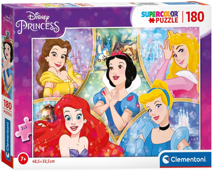 Puzzle Clementoni Super Princess 180 elementów (8005125293117) - obraz 1