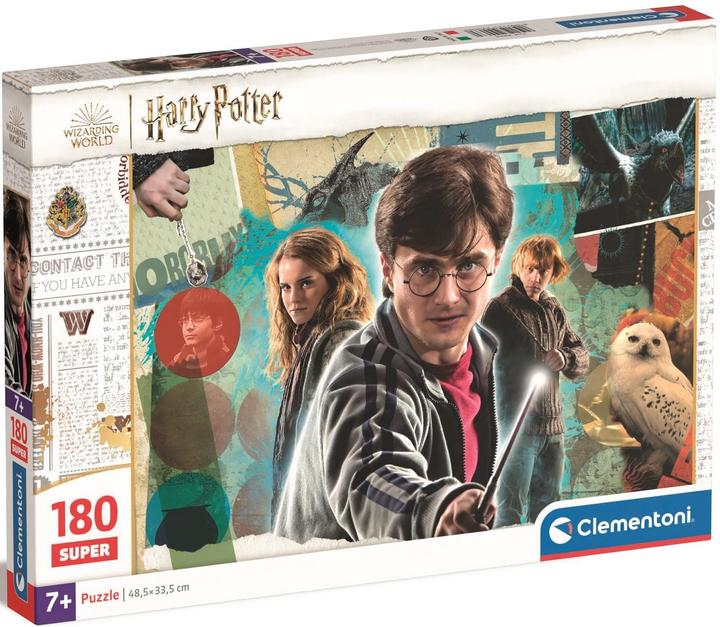 Puzzle Clementoni Super Harry Potter 180 elementów (8005125290680) - obraz 1