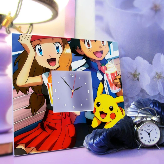 Часы "Герои Покемон. Pokemon" украшение интерьера для фанатов аниме, манга, в спальню, игровую - Фото 3 Часы "Герои Покемон. Pokemon" украшение интерьера для фанатов аниме, манга, в спальню, игровую - изображение 3