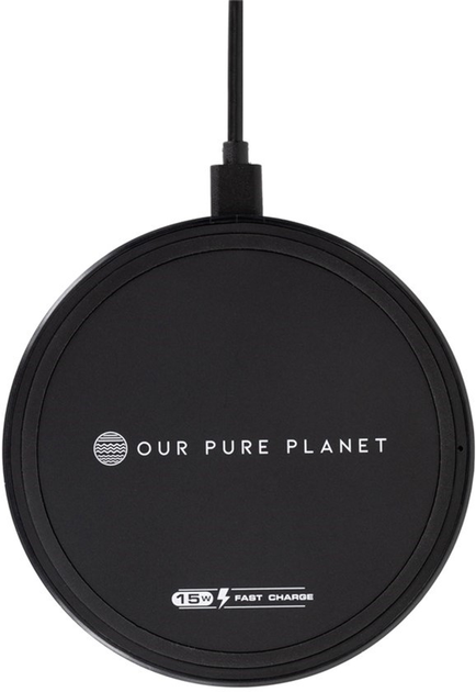 Bezprzewodowa ładowarka Our Pure Planet OPP130 QC 15W Black (9360069000146) - obraz 1