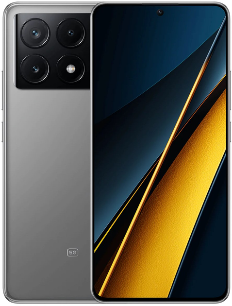 Smartfon POCO X6 Pro 5G 12/512GB Grey (6941812757963) - obraz 1