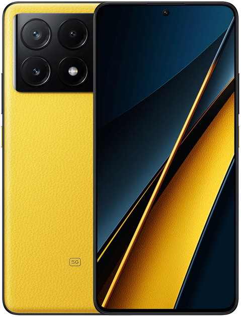 Smartfon POCO X6 Pro 5G 12/512GB Yellow (6941812758007) - obraz 1