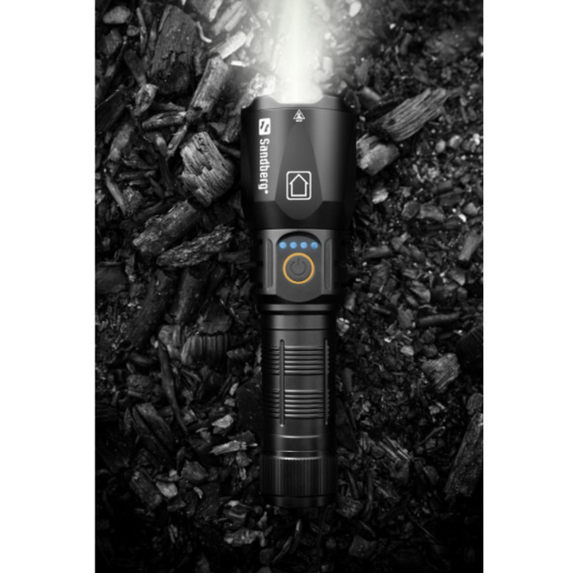 Фонарик-павербанк Sandberg Survivor Torch Powerbank 5000mAh XHP160LED USB-C 18W Black (420-89) - Фото 10 Фонарик-павербанк Sandberg Survivor Torch Powerbank 5000mAh XHP160LED USB-C 18W Black (420-89) - изображение 10